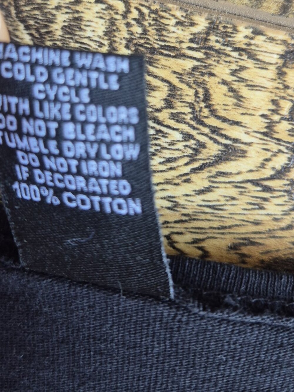 Sabaku Artwear Animal Necklace Tunic T-Shirt Long Sleeve Cotton Black - Picture 9 of 12